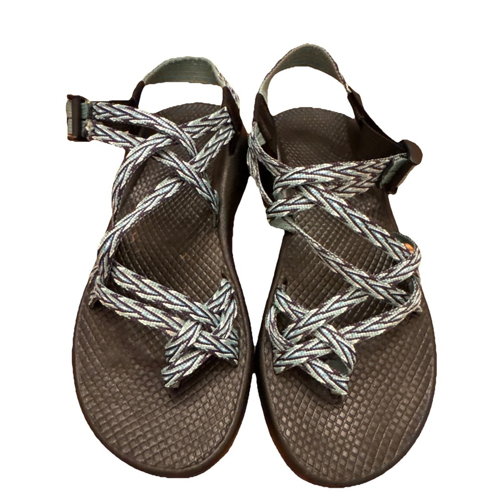 Chaco‎ Strappy Adjustable Strap Buckle Sandals Teal  W Size 8 Hike Water Shoe